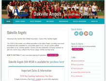 Tablet Screenshot of oakvilleangels.com